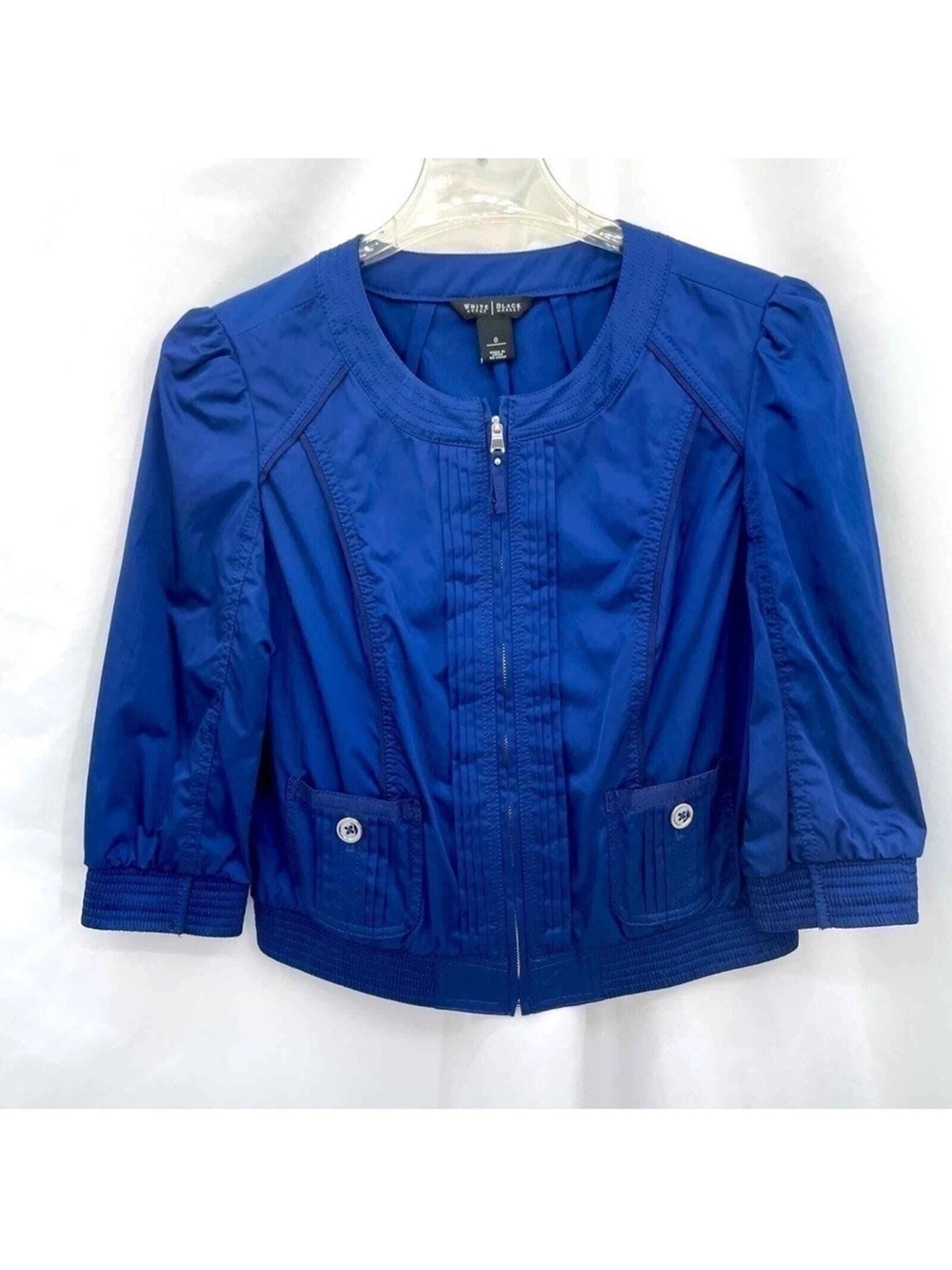 🆕 White House Black Market Lightweight 💙Cobalt Blue💙 Zip Jacket - 6